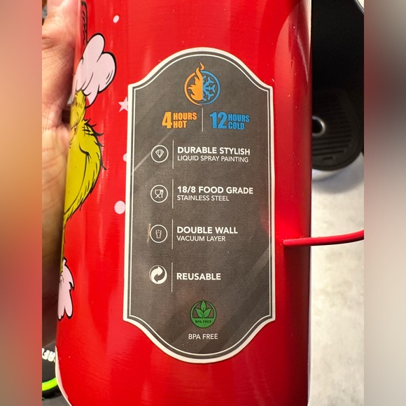 The Grinch “Feeling Grinchy” This is My Grinch Face Travel Mug - Picture 11 of 12
